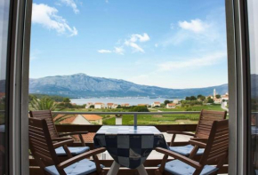 Apartment in Lumbarda with sea view, balcony, air conditioning, WiFi 4432-3